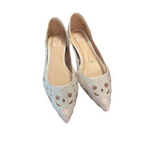 Women’s Journee collection Womens Sequin Flats Shoes Size 7